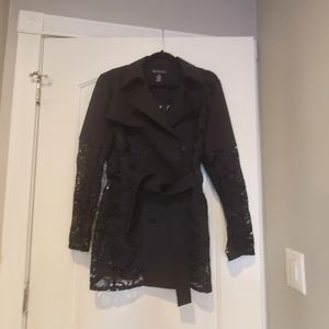 Lace Black Coat Medium